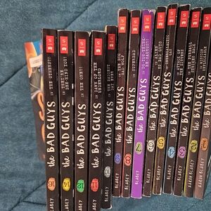 Scholastic The Bad Guys Book Set - Black, Red, Purple, Blue, Green, Yellow